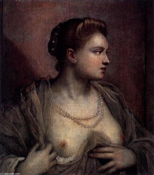 Tintoretto-jacopo-Comin-Portrait-of-a-Woman-Revealing-Her-Breasts-2-